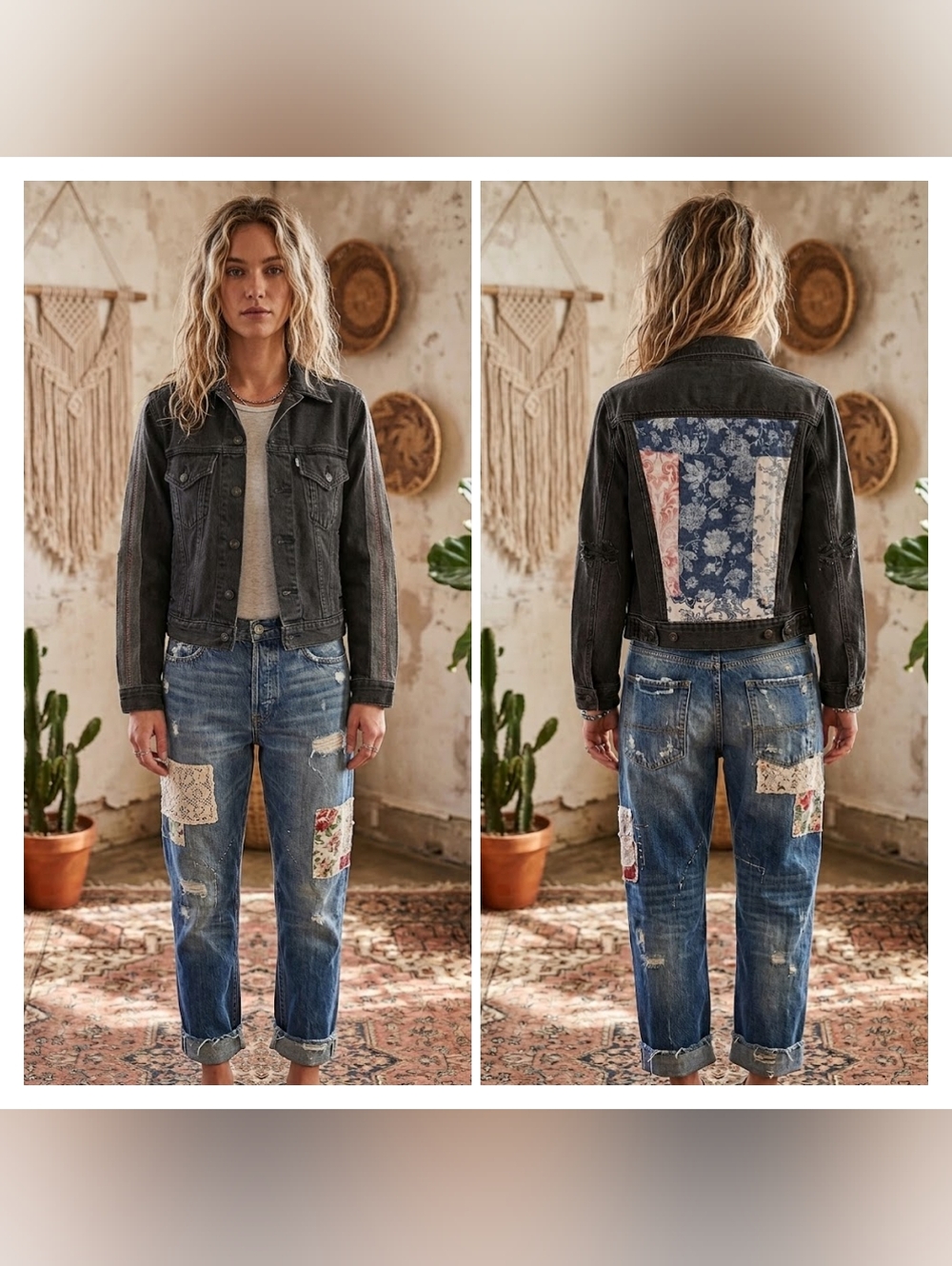 Upcycled LEVI'S Made & Crafted jean jacket XS